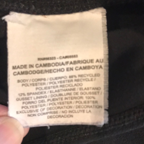 Nike Black Leggings Small S Dri-fit Neon Zipper - Picture 9 of 10